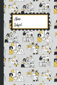 Elementary School Graduate Notebook 6x9 :Graduation Gift Journal Book With Lines For Students: Blank Wide Lined Ruled -End Of School - Grey background