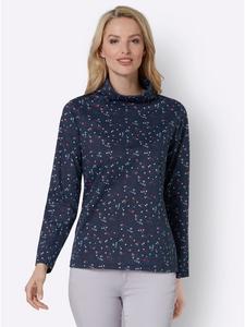 Рубашка с длинными рукавами и темно-синим принтом WITT WEIDEN