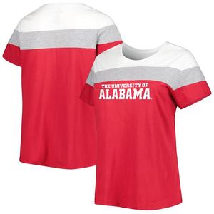 Женская футболка размера плюс с разрезом на спине Crimson Alabama Crimson Tide, цвет Ala Red