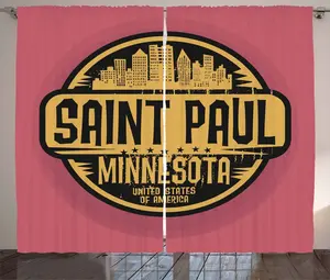 Штора ABAKUHAUS Minnesota Rustic, печать Capital Grunge, присборенная тесьма для спальни с петлями и крючками, 280 x 175 см, цвет: бледно-кофейный, сушеная роза Abakuhaus