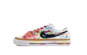 Nike Кроссовки Court Legacy Zero Gravity, Lion And Shark Low Top для скейтбординга унисекс, красные, синие