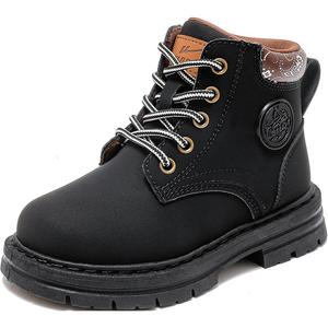 Противоскользящие износостойкие высокие детские ботинки для детей WARRIOR, черный