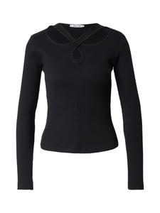 ABOUT YOU Лонгслив 'Delia' в черном цвете