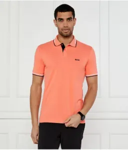 Поло Пол slim fit Boss Green, персиковый