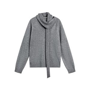 ELLE Свитер Women's Medium Gray V-образный вырез Moderate Others