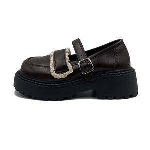 Xingdiman Туфли Мэри Джейн на платформе для женщин тёмно-коричневые, цвет Dark Brown