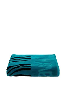 Пляжное полотенце 2000 с зебровым принтом Roberto Cavalli, синий