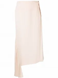 Юбка асимметричного кроя с завышенной талией JIL SANDER, розовый