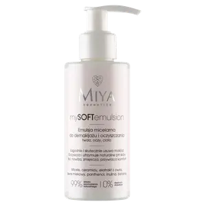 Мицеллярная эмульсия для снятия макияжа и очищения лица Miya Cosmetics Mysoftemulsion, 140 мл