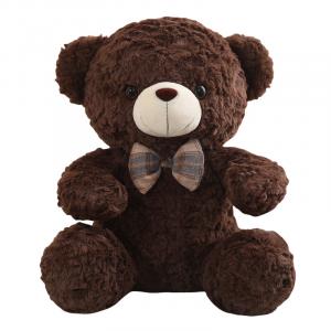 Плюшевый мишка Bow Tie, высота 35см/50см/60см MLING, темно-коричневый