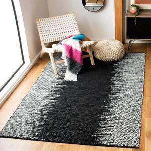 SAFAVIEH Vintage Leather Collection ковер 183 x 275 см - Light Grey & Black, Handmade Modern Leather, идеален для помещений с высокой проходимостью в гостиной, спальне (VTL389C)