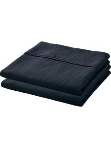 Erwin Müller Комплект из 2 простыней из льна и льна (половина льна), Deggendorf, темно-серый цвет