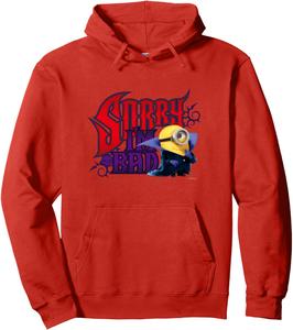 Толстовка с надписью «Миньон, извини, я плохой» Minions, красный