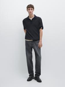 Джинсы зауженного к низу кроя Massimo Dutti, dark blue