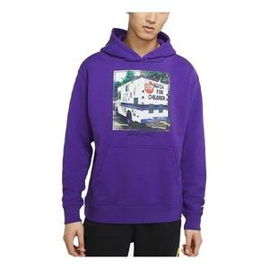 Толстовка Air Jordan Chicago Crossover Series Printing Purple, фиолетовый