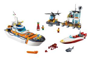 Штаб-квартира береговой охраны пластиковые строительные блоки 601 1000 деталей 60167 LEGO