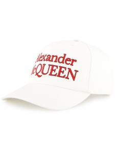 Alexander McQueen кепка с логотипом, белый