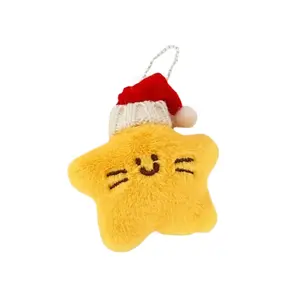 Милый подвесной плюшевый аксессуар с мультяшными звездами высотой 9 см LOGISTAR, Christmas Stars Pendant-Squeaky