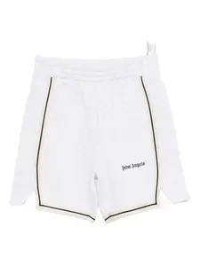 Шорты с принтом логотипа Palm Angels Kids, серый