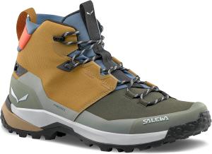Мужские ботинки Salewa Puez 2 Mid Powertex - водонепроницаемые для походов и треккинга, золотисто-коричневый