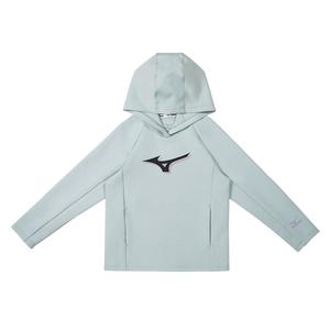 Детский свитшот Mizuno, серо-зеленый