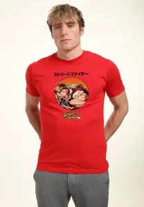 Футболка с принтом битвы рю и кена Henry Tiger, Red