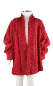 Блестящий кардиган для девочек младшего возраста в красном цвете ML Fashions
