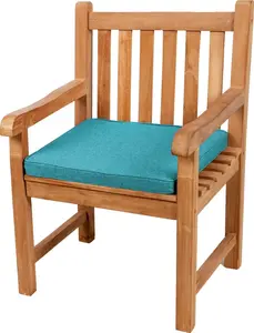 Подушка-сиденье для скамейки, садовой качели, сиденья, гладкая. FK5 (40x40x5, небесно-голубой)