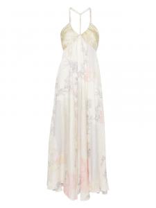 Платье макси с абстрактным принтом Forte Forte, нейтральный