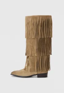 Ковбойские/Байкерские сапоги со шпорами Steve Madden, Taupe