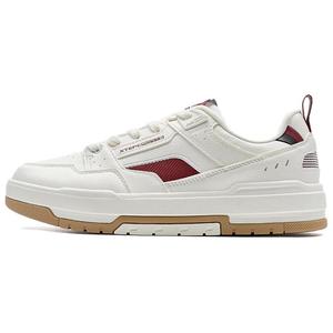 XTEP Низкие, износостойкие, противоскользящие кроссовки для скейтбординга, мужские, белые, красные