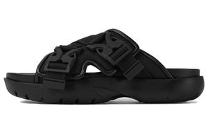 Мужские шлепанцы Snap Flip-flops черного цвета Bottega Veneta