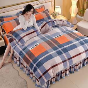 FUANNA Комплект постельного белья 4 предмета, 180 см, пододеяльник 200x230 см, цвет British Standard