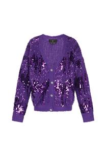 Faina Вязаный кардиган в фиолетовом цвете