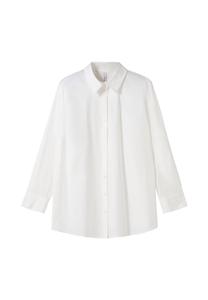 Блуза-рубашка с закатанными рукавами, легкого А-силуэта sheego