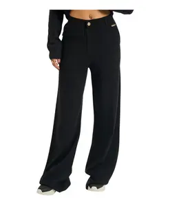 Эластичные расклешенные брюки Silvian Heach, черный