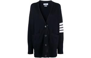 Кардиган с четырьмя полосками THOM BROWNE, синий