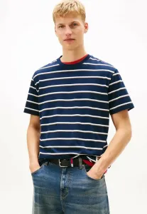Футболка с круглым вырезом и принтом Tommy Jeans, Dark Night Navy Stripe