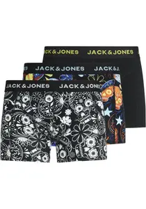 Боксерские шорты Jack & Jones "JACSUGAR SKULL TRUNKS, 3 ПАКЕТА. НООС " (упаковка, 3 шт.), черный
