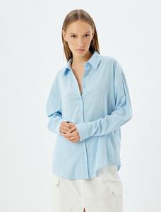 Блузка Koton, светло-синий