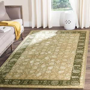 SAFAVIEH Silk Road Collection ковер 92 x 153 см ручной работы цвета Ivory / Sage SKR212A традиционный шерстяной