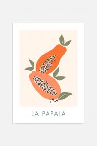 Плакат «ла папайя» Postery, 30x40 см, оранжевый