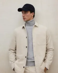 Мужская куртка с пуговицами и воротником-стойкой Ecoalf, бежевый