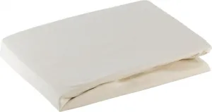 Простыня джерси бежевая 180х200 30 см хлопок плотностью 125 г/м2 Eurofirany