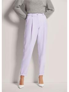 MADELEINE Плиссированные брюки с отворотом внизу, светло-аметистового цвета