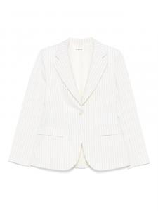 Пиджак в тонкую полоску P.A.R.O.S.H., белый