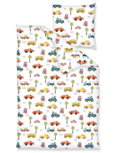 Комплект постельного белья из перкаля, 2 предмета, 100x135 см, машинки разных цветов JACK, 100x135 см