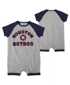 Комбинезон-реглан на кнопках для мальчиков и девочек Heather Grey Houston Astros Extra Base Hit Outerstuff