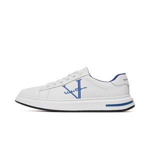 Стильные скейтерские кроссовки бело-синие VICKI BROWN