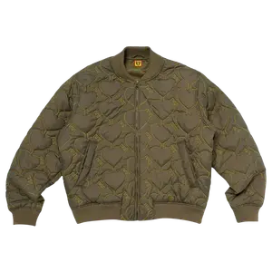 Куртка Human Made Heart Quilting 'Olive Drab', зеленый